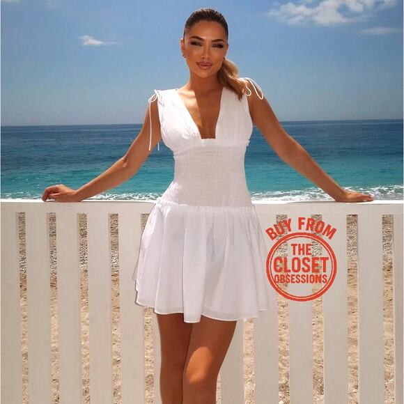 RARE!!! ZARA V-Neck Dress with Ties NWT - Picture 5 of 16